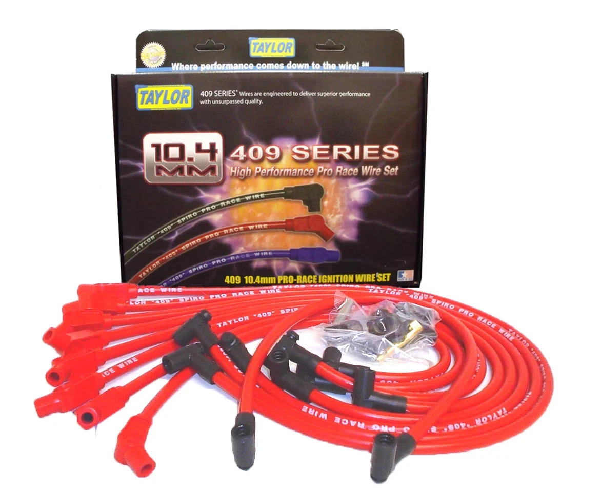 Spark Plug Wire Set Universal 10.4mm Silicone Spiro Pro 409 409 350 ohm_ft 79266